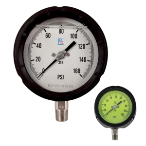 BR800 Process Pressure Gauge - Liquid Filled and Luminescent
